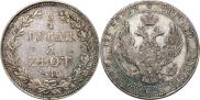 3/4 рубля - 5 злотых 1840 года