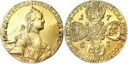 10 roubles 1765 year