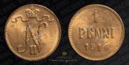 1 penni 1916 year