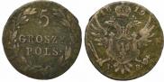 5 groszy 1819 year