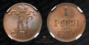 1 пенни 1915 года