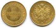 20 markkaa 1891 year