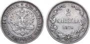 2 markkaa 1870 year
