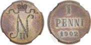 1 penni 1902 year