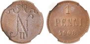 1 penni 1908 year