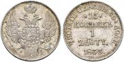 15 копеек - 1 злотый 1833 года
