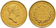 25 złotych 1833 year