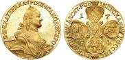 10 roubles 1764 year
