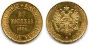 20 markkaa 1904 year