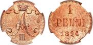 1 penni 1894 year