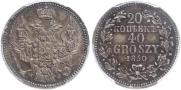 20 kopecks - 40 groszy 1850 year