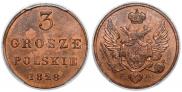 3 grosze 1828 year