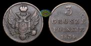3 grosze 1834 year