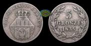 5 groszy 1835 year