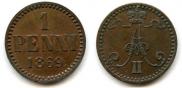 1 penni 1869 year