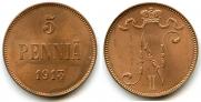 5 pennia 1913 year