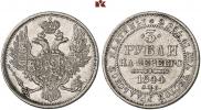 3 roubles 1844 year