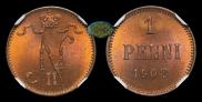 1 penni 1908 year