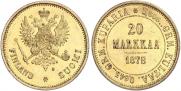 20 markkaa 1878 year