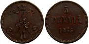 5 pennia 1866 year