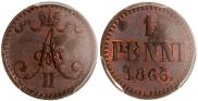 1 penni 1866 year