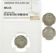 5 groszy 1840 year