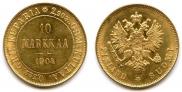 10 markkaa 1904 year