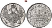 3 roubles 1844 year