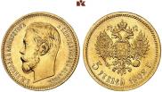 5 roubles 1902 year