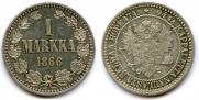 1 markka 1866 year