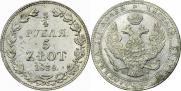 3/4 roubles - 5 złotych 1839 year