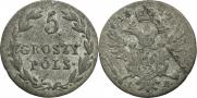 5 groszy 1819 year