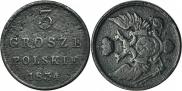 3 grosze 1834 year