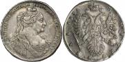 1 rouble 1734 year