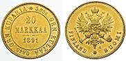 20 markkaa 1891 year