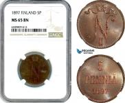 5 pennia 1897 year