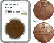 2 kopecks 1801 year