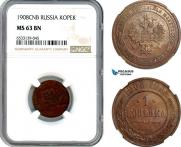 1 kopeck 1908 year