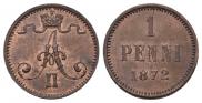 1 пенни 1872 года