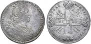1 рубль 1727 года
