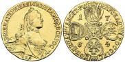 10 roubles 1764 year