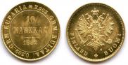 10 markkaa 1882 year