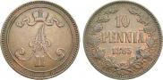 10 пенни 1865 года
