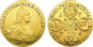 10 roubles 1776 year