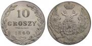 10 groszy 1840 year