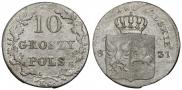 10 groszy 1831 year