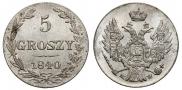 5 groszy 1840 year