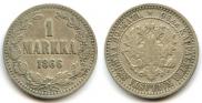 1 markka 1866 year