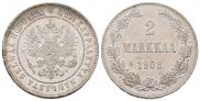2 markkaa 1908 year