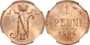 1 penni 1906 year